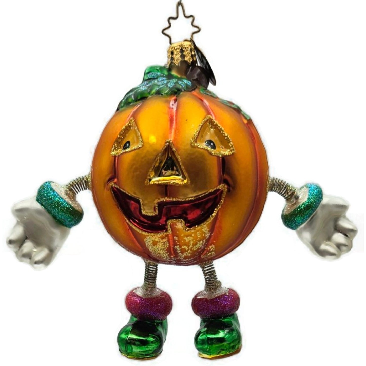 Christopher Radko Tricky Treats Pumpkin Halloween Christmas Tree Ornament