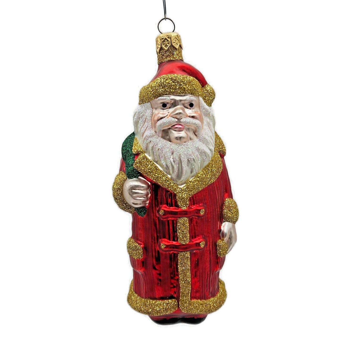 Patricia Breen Striped Santa Claus Red Red Stripes Christmas Tree Ornament