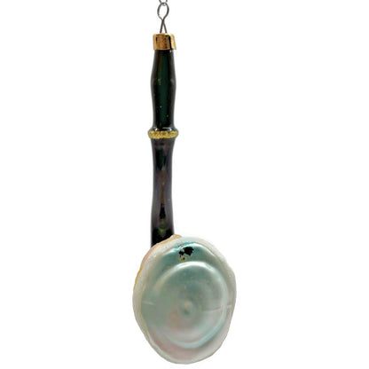 Christopher Radko Talking Pipe Two Faced Black Pearl Christmas Tree Ornament