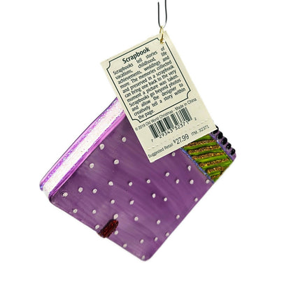 Old World Christmas Scrapbook Dotted Christmas Holiday Tree Ornament OWC 32371