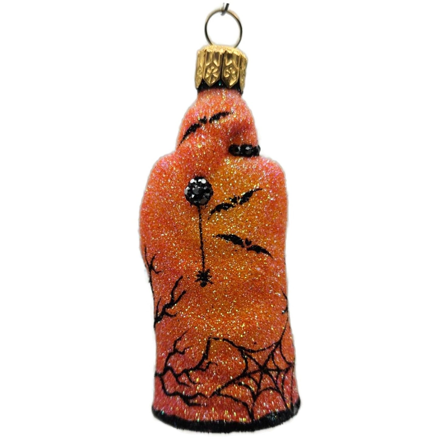 Patricia Breen Halloween Mini Redoute Santa Orange Glass Halloween Ornament 2426