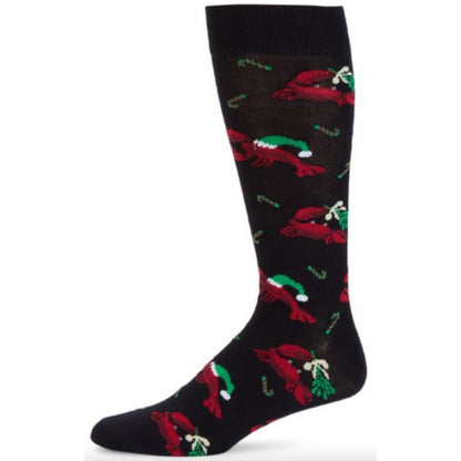 Davco Christmas Socks Crab Santa Claus Mistletoe Candy Canes Stocking Stuffers