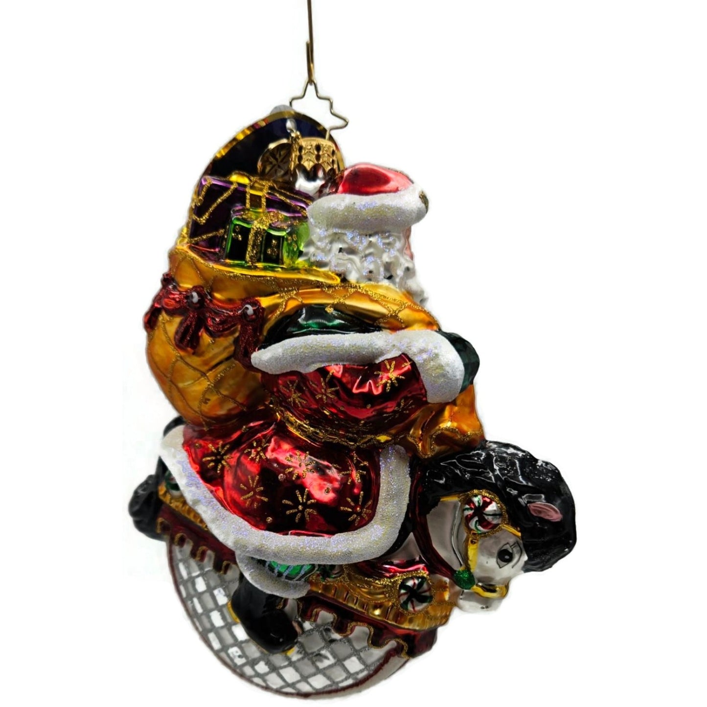 Christopher Radko Winter Rider Santa Motorcycle Christmas Ornament LE 566/925