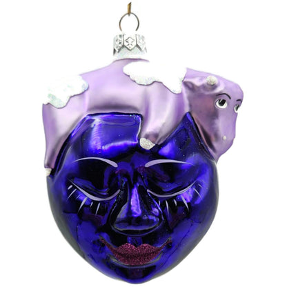 Patricia Breen And The Cow Jumped Purple Diddle Diddle Series Christmas Ornament
