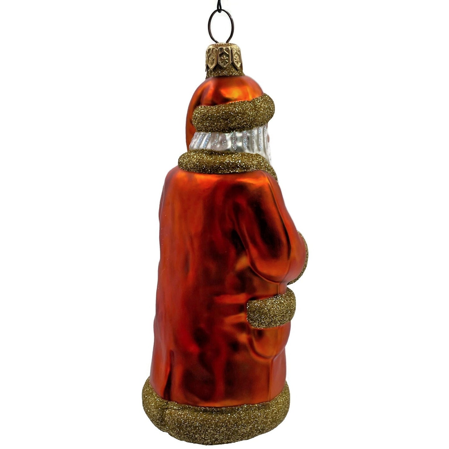 Patricia Breen Trustee Garden Santa Claus Orange Spring Christmas Tree Ornament