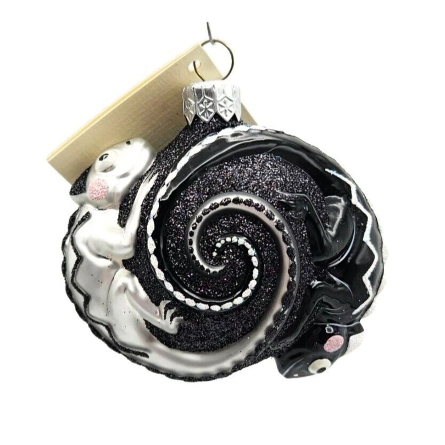 Patricia Breen Once Again for James Chameleon Black Platinum Christmas Ornament