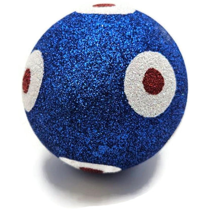 Patricia Breen Egg Blue White Red Polka Dot Easter Christmas Tree Ornament KKS