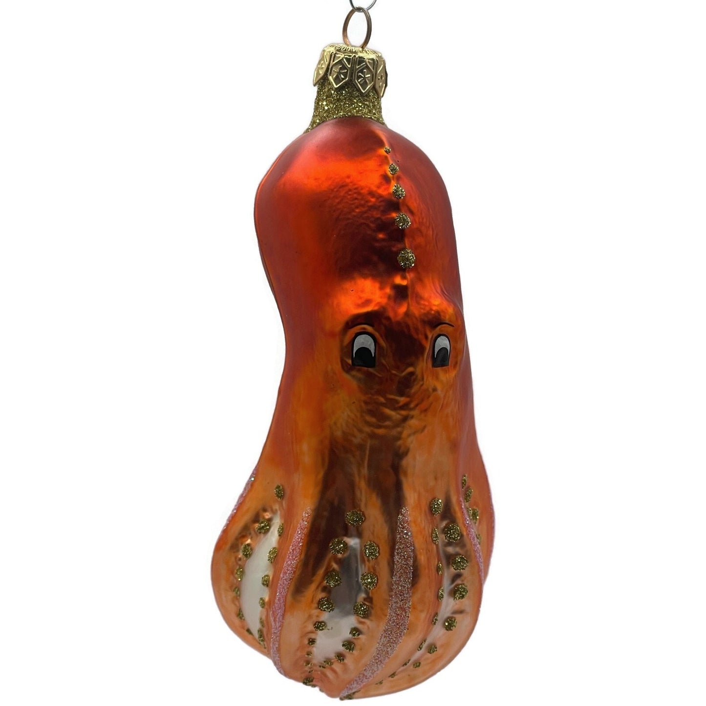 Patricia Breen Olivier Octopus Orange Nautical Spring Christmas Tree Ornament