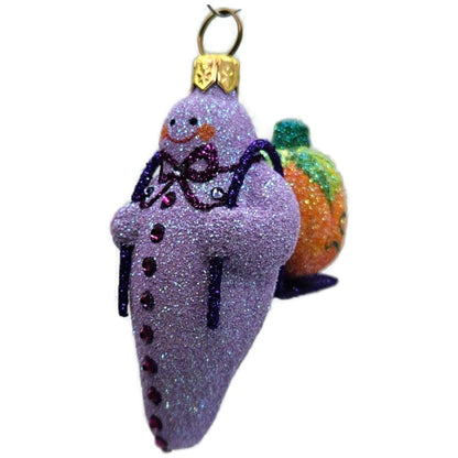 Patricia Breen Halloween Delivery Violet Purple Pumpkin Christmas Tree Ornament