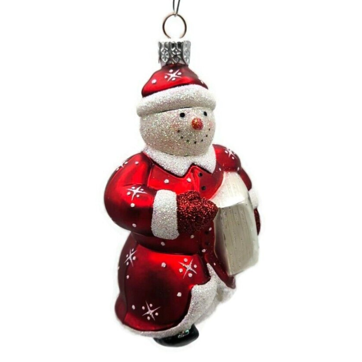 Patricia Breen Special Delivery Red Atlanta Snowman Christmas Tree Ornament