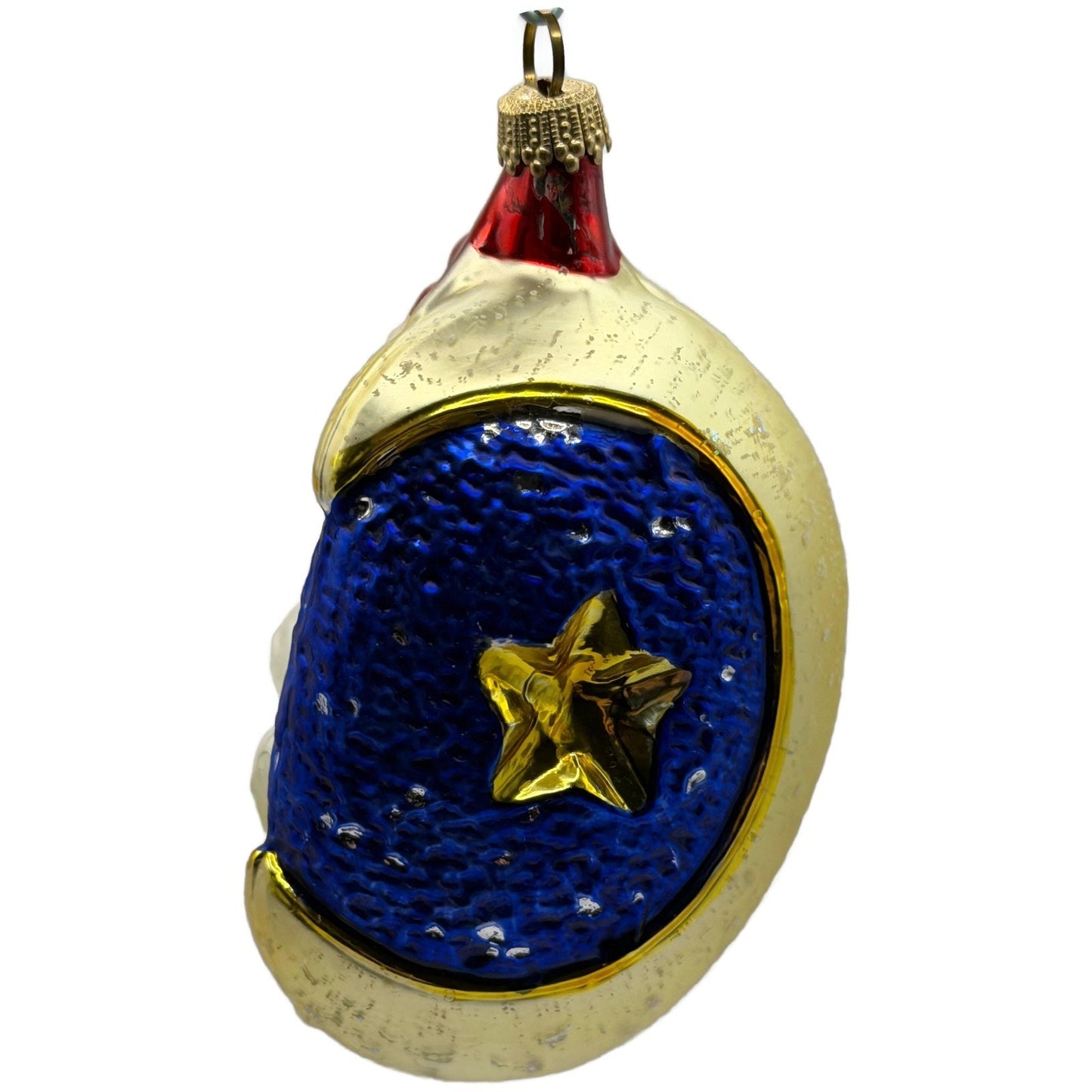 Christopher Radko Mooning Over You Clown Moon Glass Christmas Ornament 94-106-0