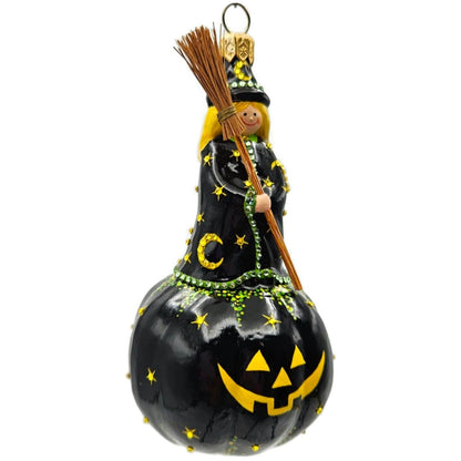 Patricia Breen Halloween Winnifred Witch Pumpkin Stars Moon Christmas Ornament