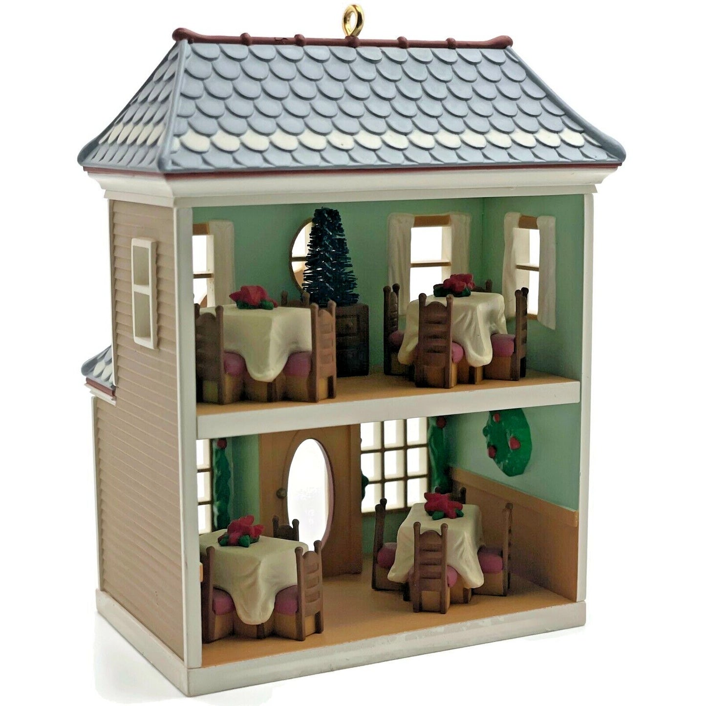 Hallmark Cafe 1997 Nostalgic Holiday Christmas Village Tree Keepsake Ornament