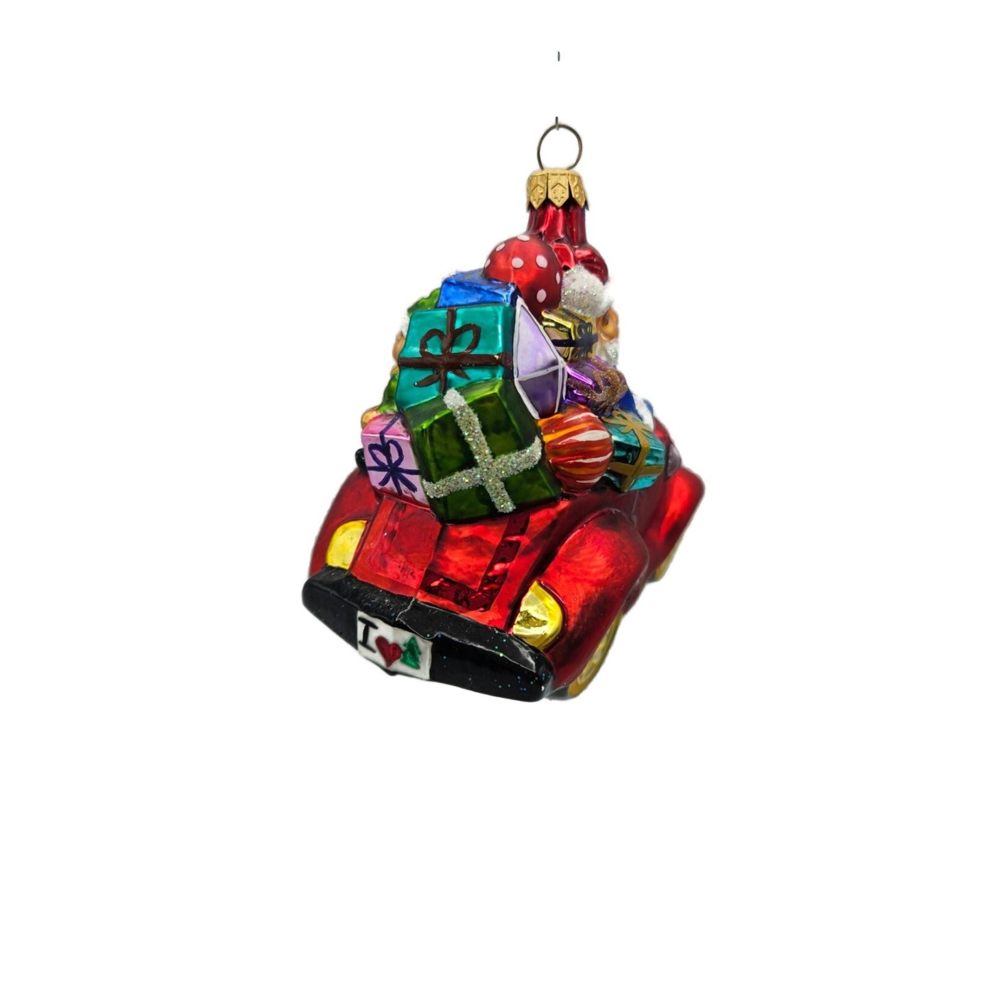 Christopher Radko Jolly Jalopy Santa Claus Christmas Tree Ornament 97-151-0