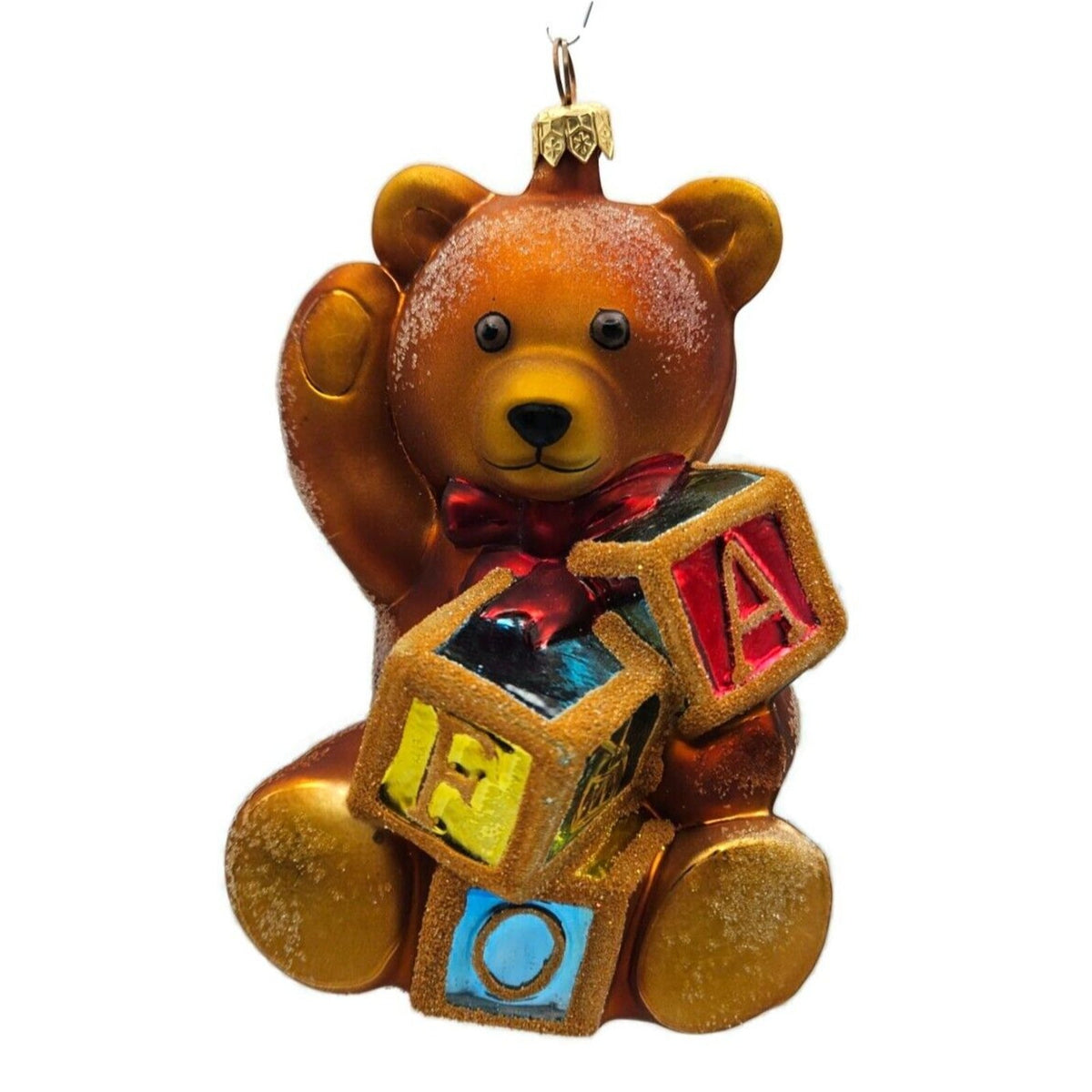 Christopher Radko FAO Schwartz Bear Christmas Holiday Tree Ornament 97-FAO-04