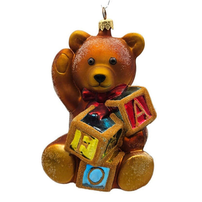 Christopher Radko FAO Schwartz Bear Christmas Holiday Tree Ornament 97-FAO-04