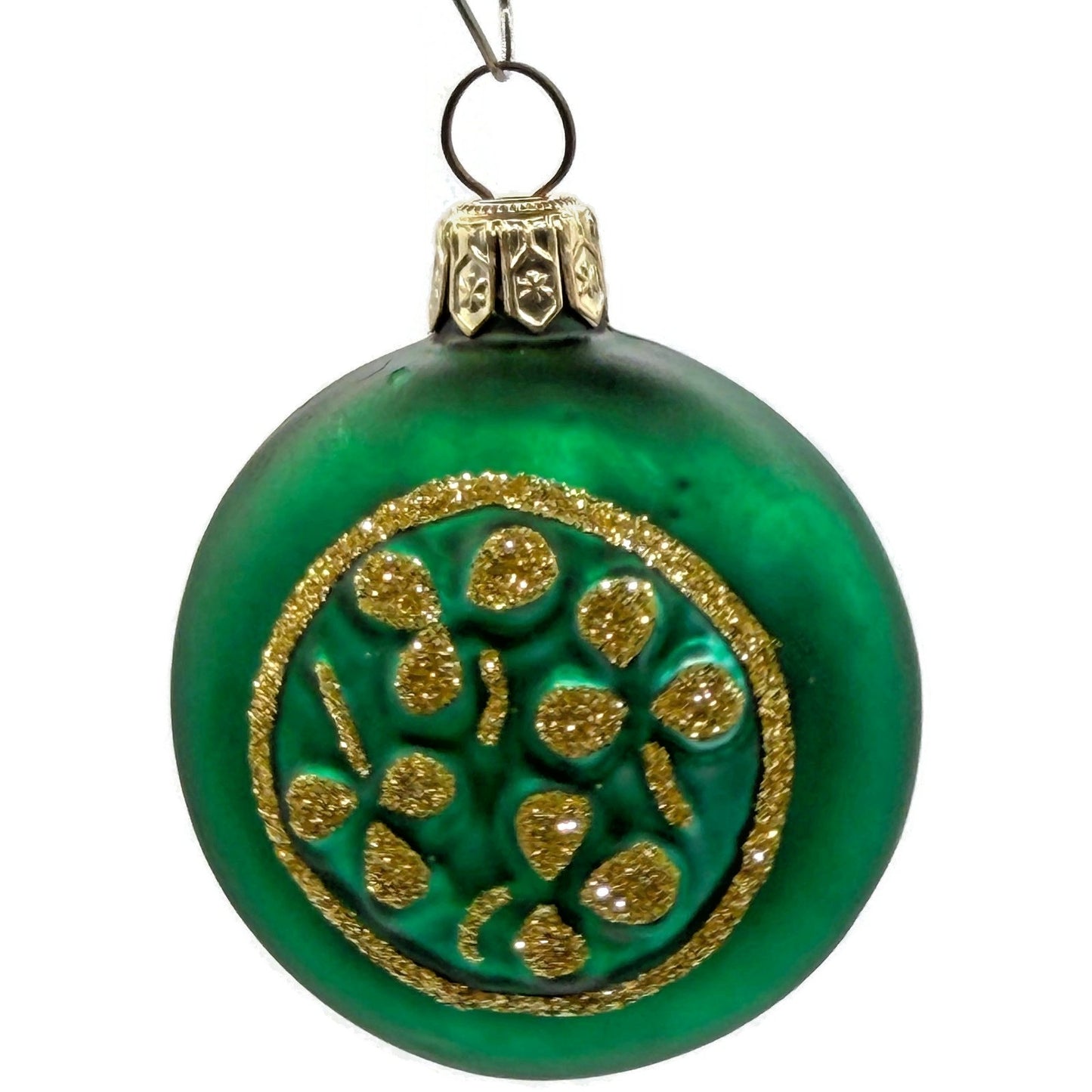 Patricia Breen Clover Medallion Round Shamrock Christmas Ornament 9600WA
