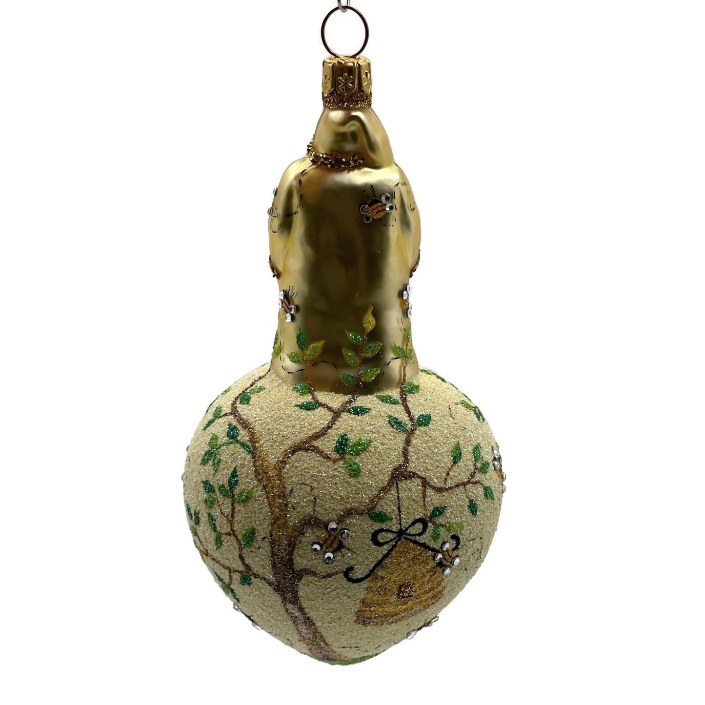 Patricia Breen Spearman Santa Bees Bugs Beehive Spring Christmas Ornament 2562