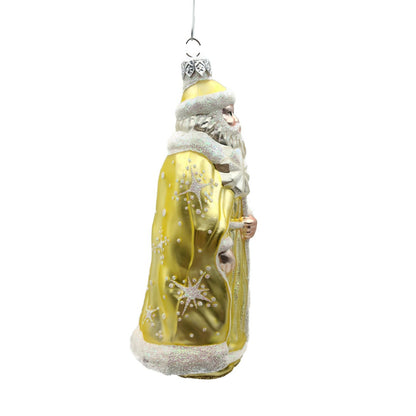 Patricia Breen Santa of the North Citrine Snowflakes Christmas Tree Ornament