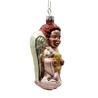 Patricia Breen Beauteous Angel White Pink Christmas Holiday Tree Ornament