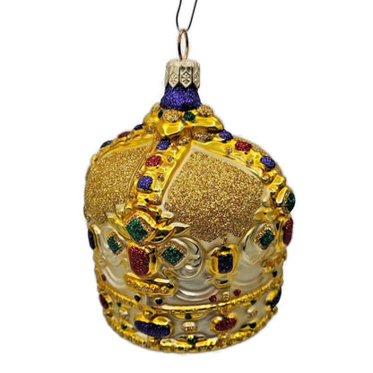 Patricia Breen Cracovian Crown Gold Glittered Christmas Holiday Tree Ornament