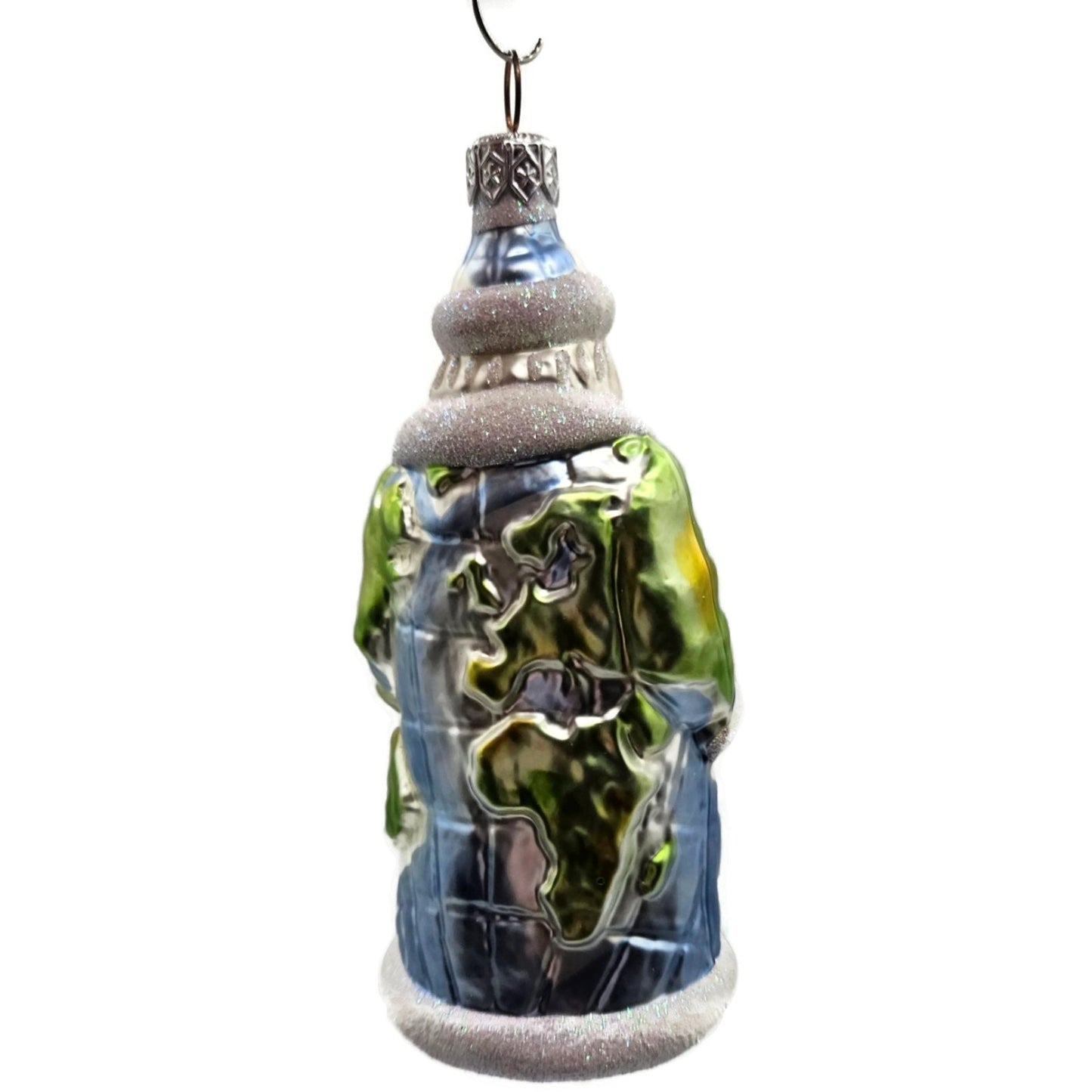 Patricia Breen Global Santa Claus Travel World Map Coat Christmas Tree Ornament