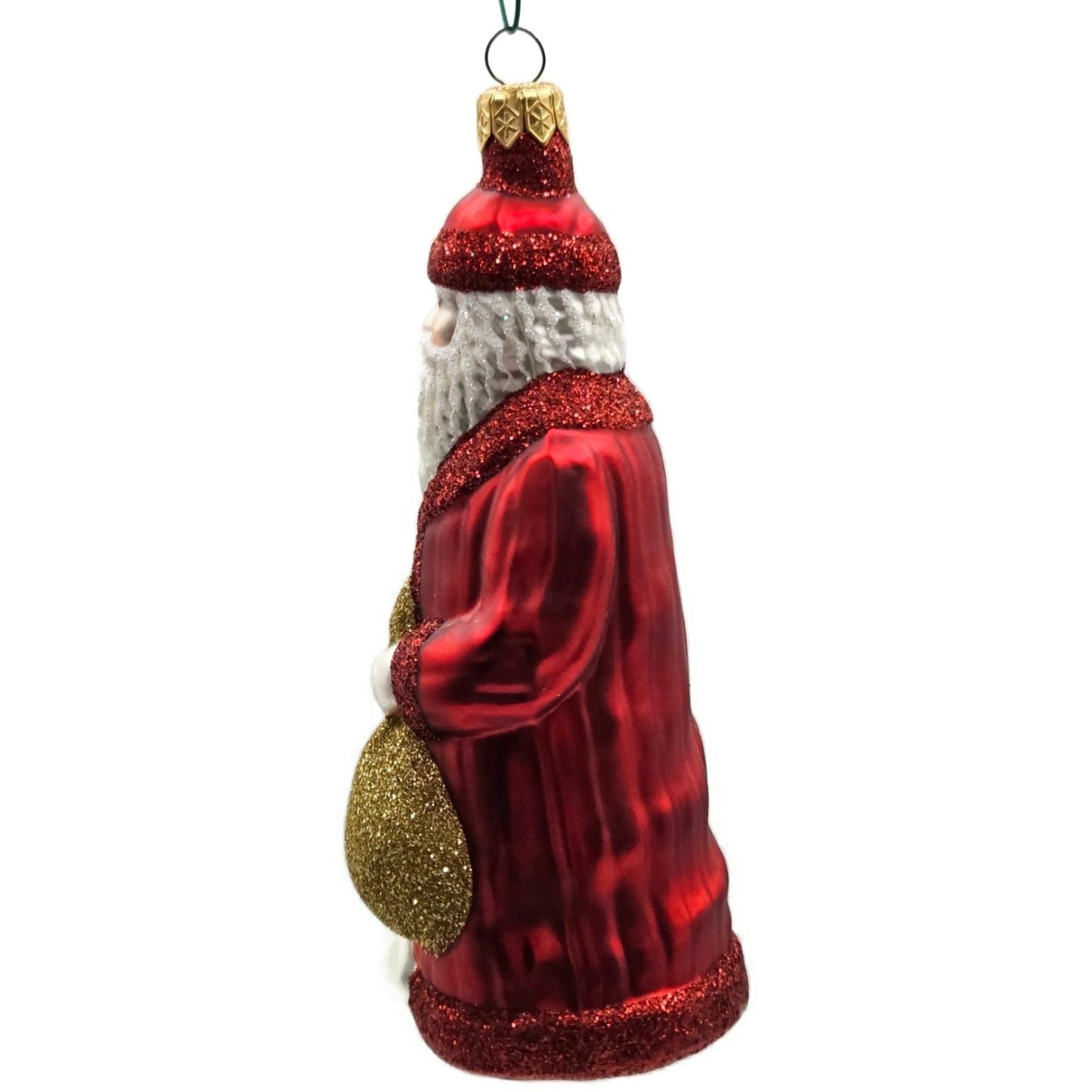 Patricia Breen Gift of the Season Red Gold Santa Claus Christmas Tree Ornament