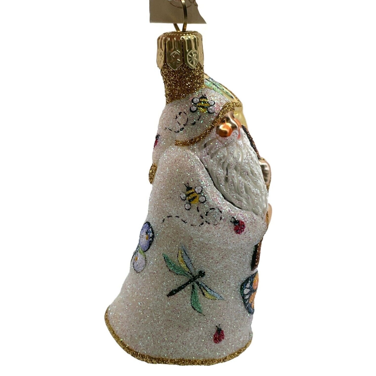 Patricia Breen Miniature Santa for Vera Pearl Butterfly Spring Holiday Ornament