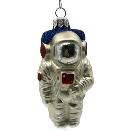 Patricia Breen A Walk on the Moon Spaceman Silver Astronaut Christmas Ornament