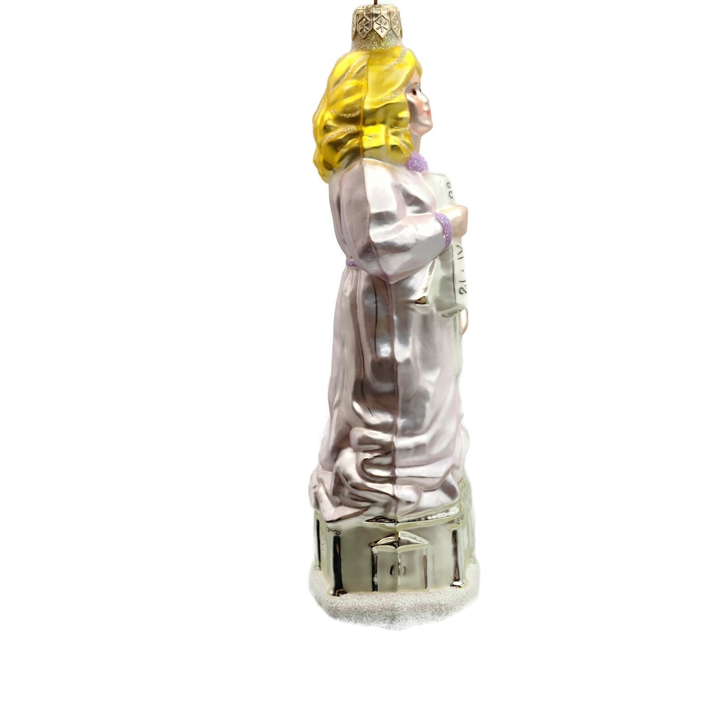 Patricia Breen Saint Barbara Lavender OOAK Complimentary Christmas Tree Ornament