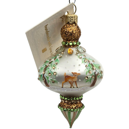Patricia Breen Miniature Tamerlane Woodland Reindeer Christmas Tree Ornament