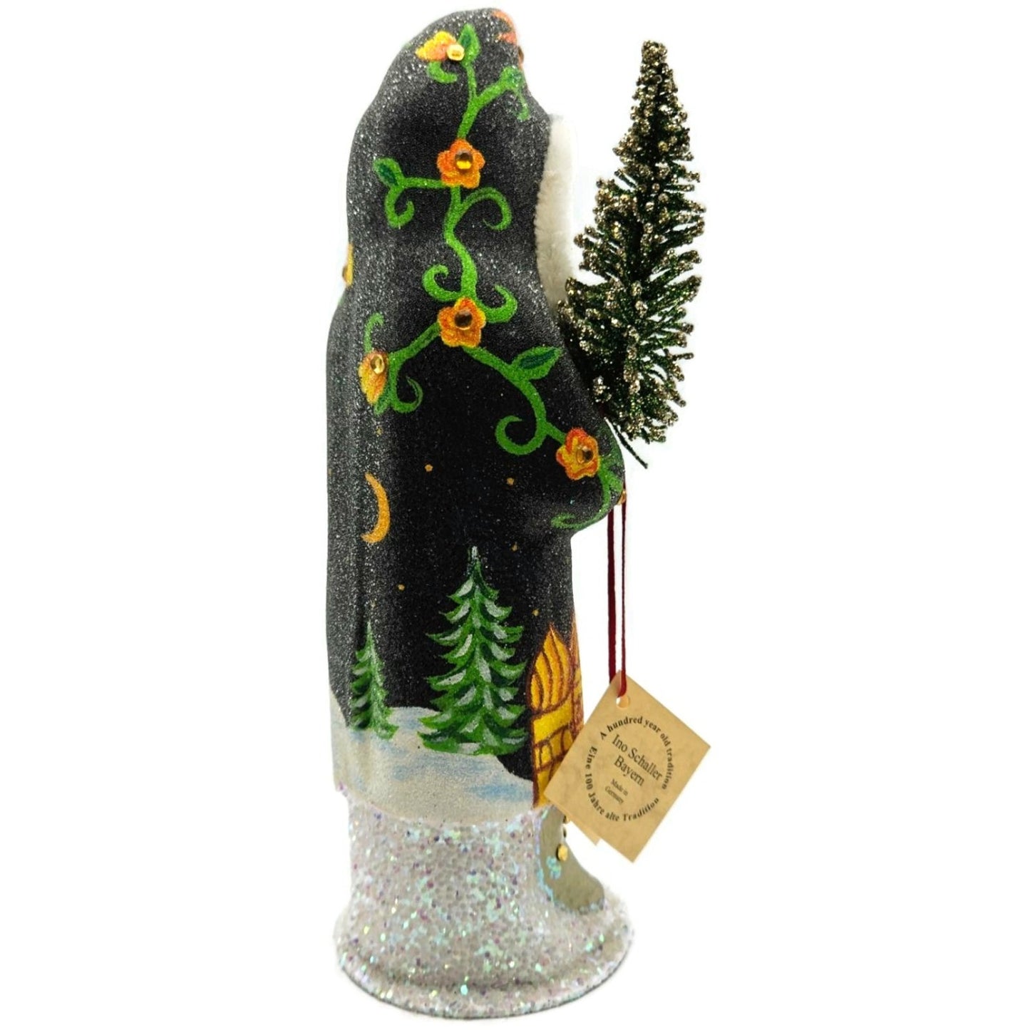 Ino Schaller Russian Fable Orange Black Paper Mache Candy Container Limited CATZ