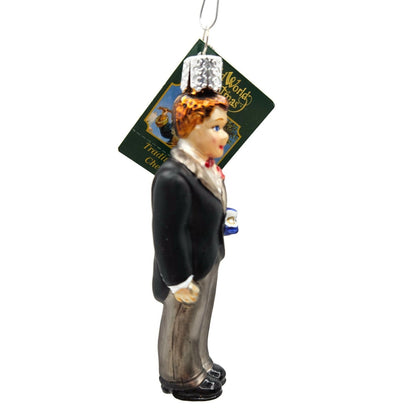 Old World Christmas Groom Brunette Wedding Christmas Holiday Tree Ornament OWC