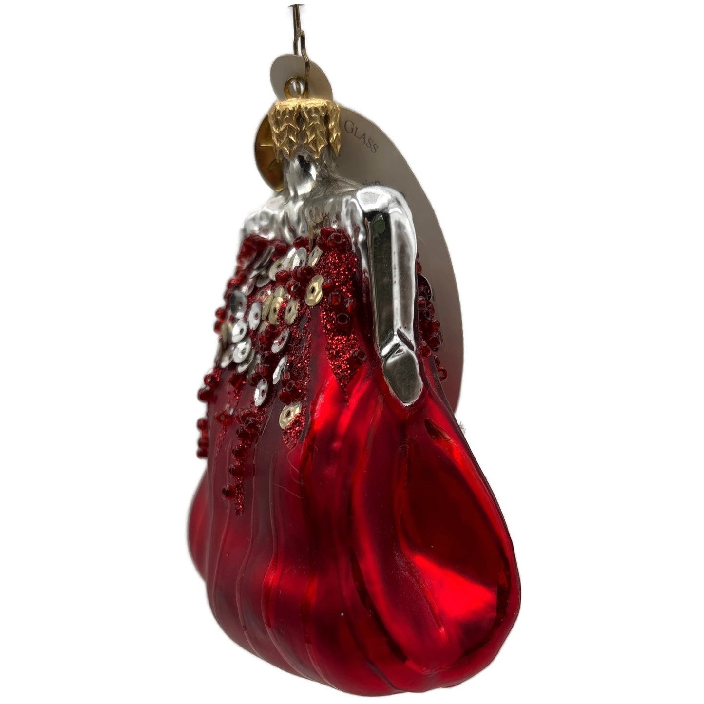 Christopher Radko Christmas Clutch Red European Glass Christmas Ornament 1013880
