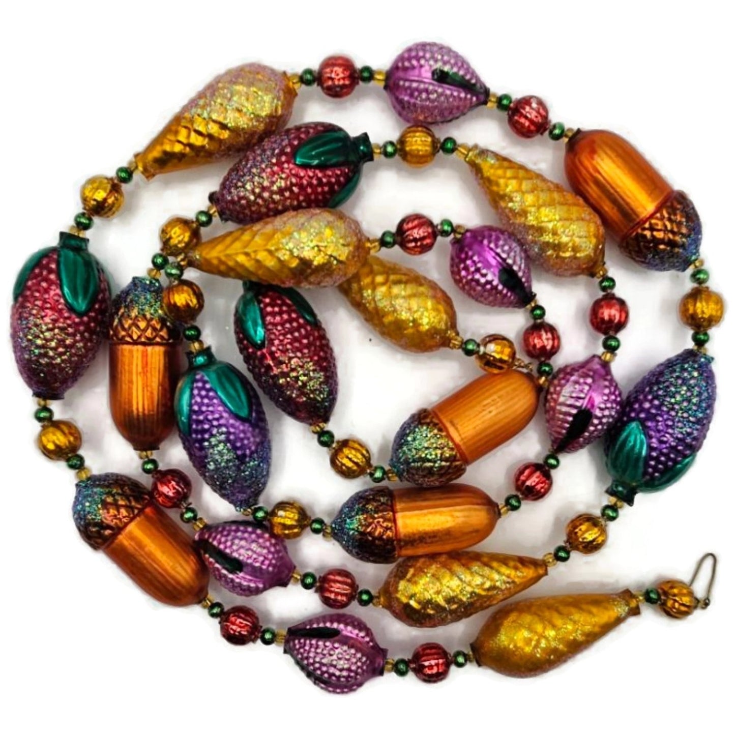 Christopher Radko Nuts and Berries Acorns Pinecones Christmas Garland 93-064-0