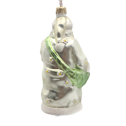 Patricia Breen Santa of the Daisies Pearl Spring Christmas Holiday Tree Ornament