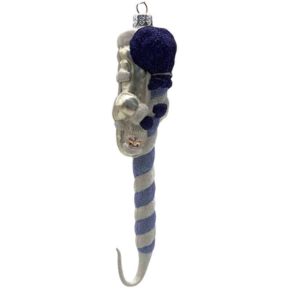 Patricia Breen Peppermint Santa Lavender White Christmas Tree Ornament HCB
