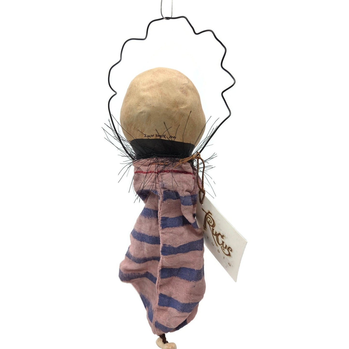 Rucus Studios Bone Head Skeleton Halloween Ornament By Scott Smith 2001 Handmade
