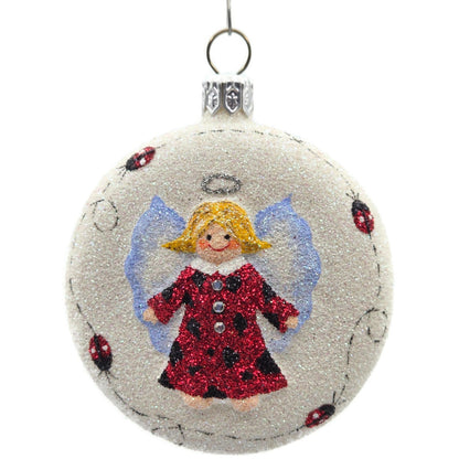 Patricia Breen Littlest Angel Medallion Ladybug Spring Christmas Tree Ornament