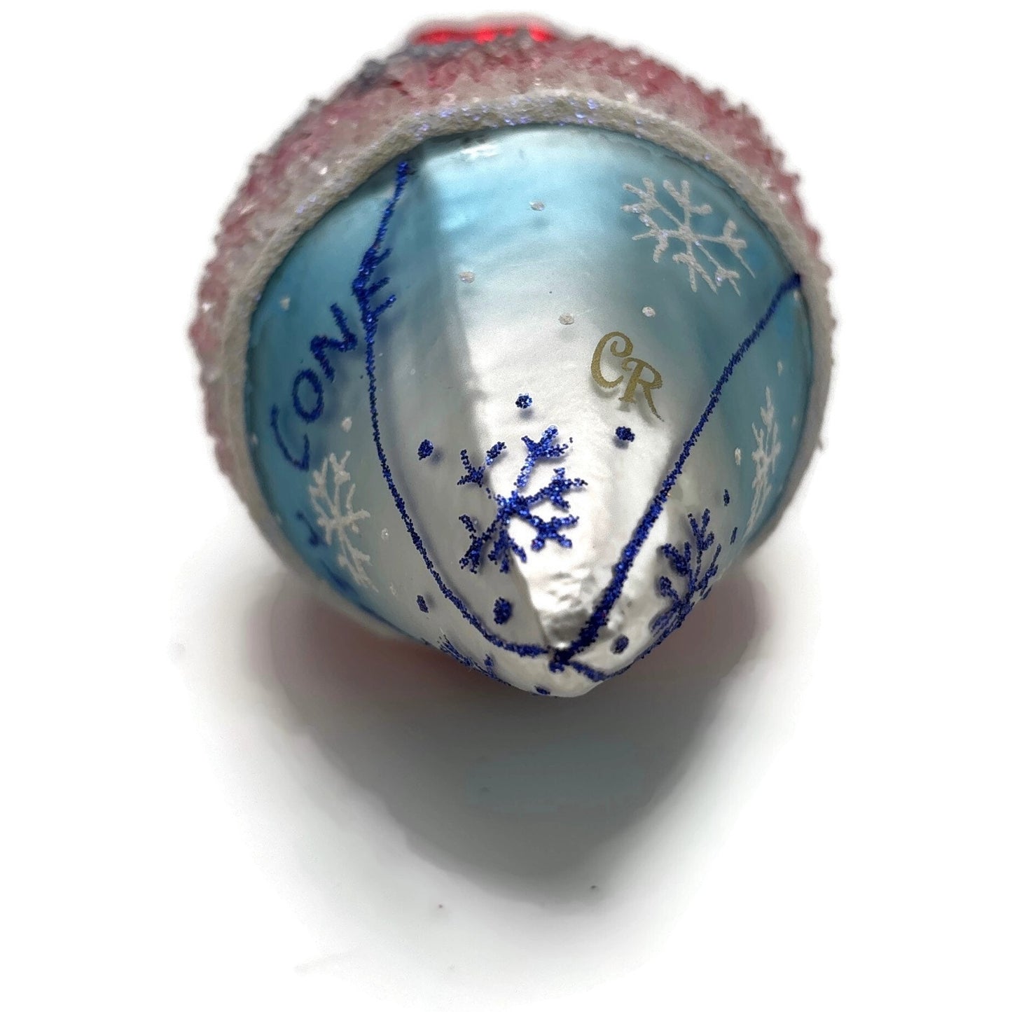 Christopher Radko Frosty Snowcone Snowman Glass Christmas Tree Ornament 1017249