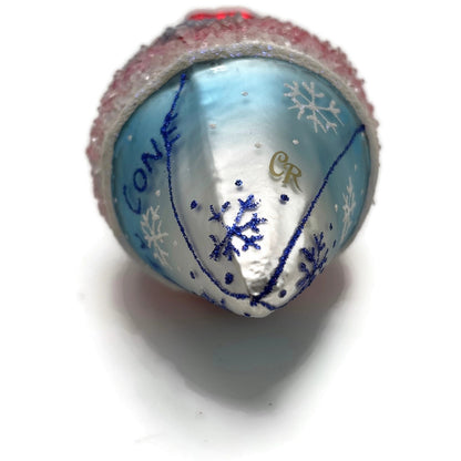 Christopher Radko Frosty Snowcone Snowman Glass Christmas Tree Ornament 1017249