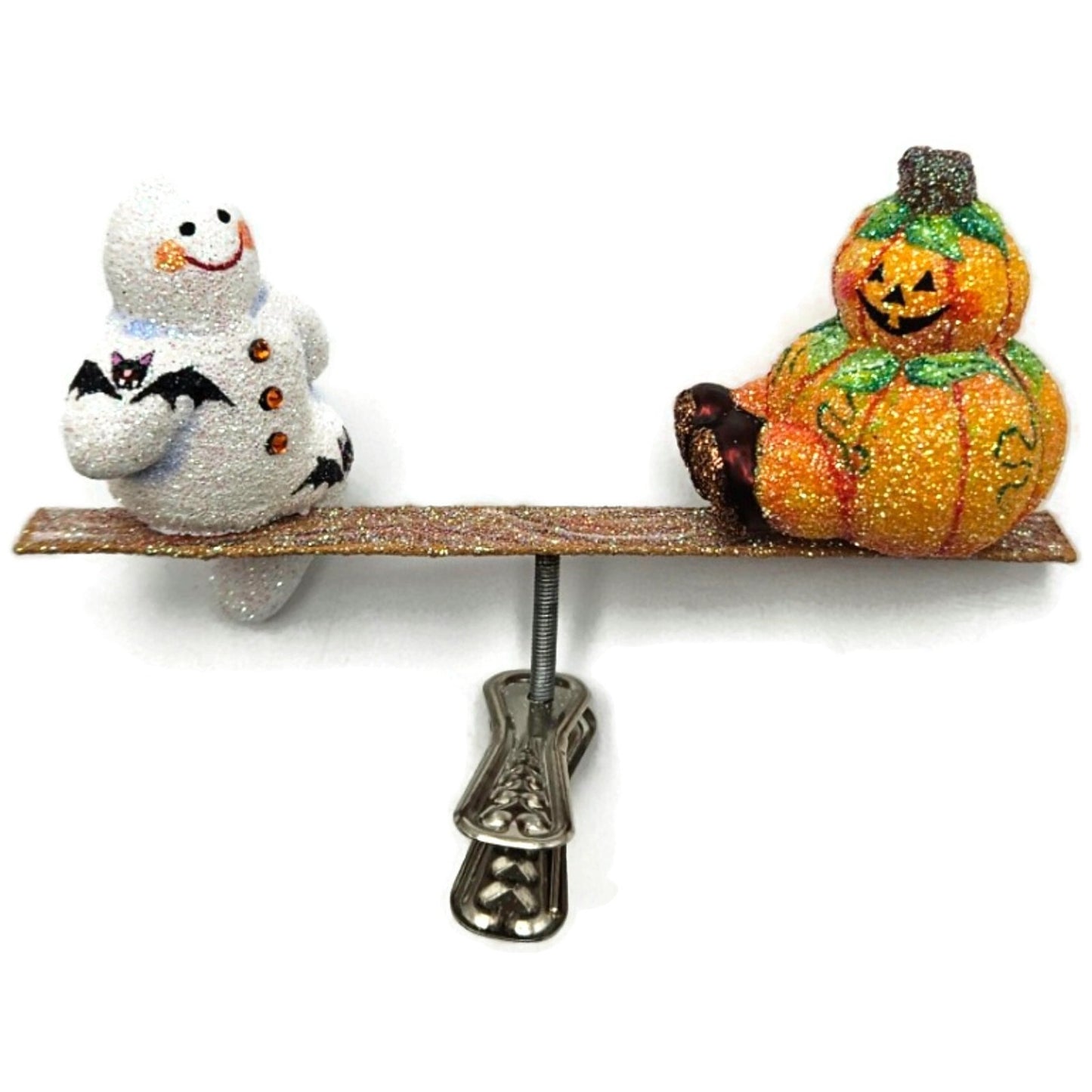 Patricia Breen Halloween All Things Being Equal Pumpkinman Ghost Ornament
