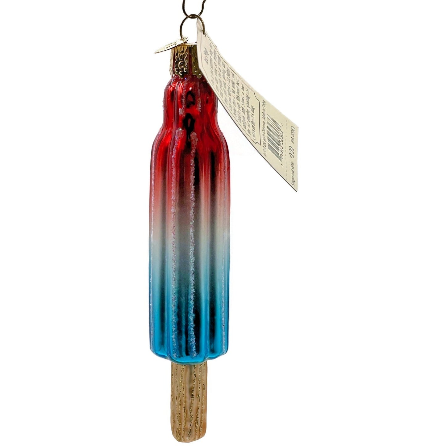 OWC Red White Blue Ice Pop Ornament Old World Christmas Summer Patriotic Decor