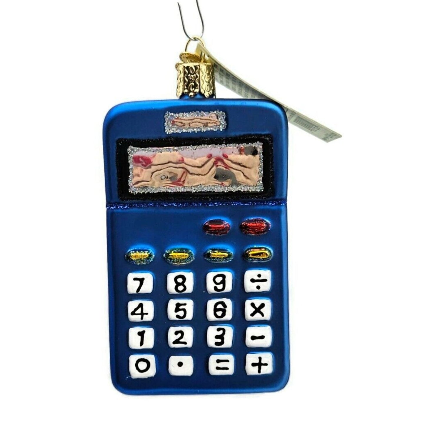 Old World Christmas Calculator Blown Glass Christmas Holiday Tree Ornament OWC