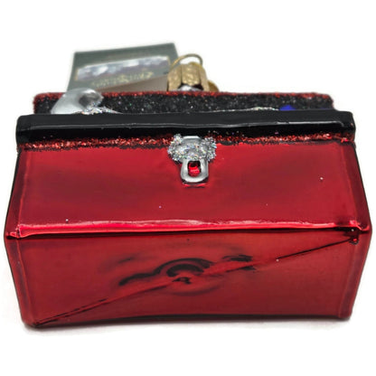 OWC Tool Box Hammer Red Christmas Tree Ornament Old World Christmas