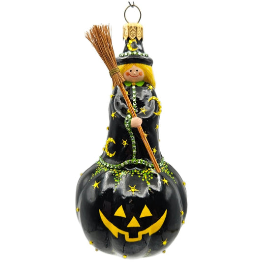 Patricia Breen Halloween Winnifred Witch Pumpkin Stars Moon Christmas Ornament