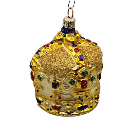 Patricia Breen Cracovian Crown Gold Glittered Christmas Holiday Tree Ornament