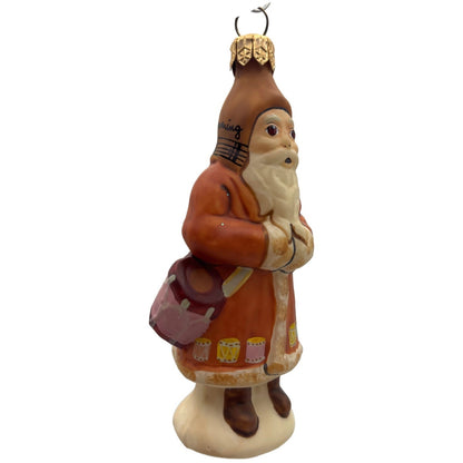 Vaillancourt Folk Art 12th of 12 Days Of Christmas Drummer Santa Matte Ornament