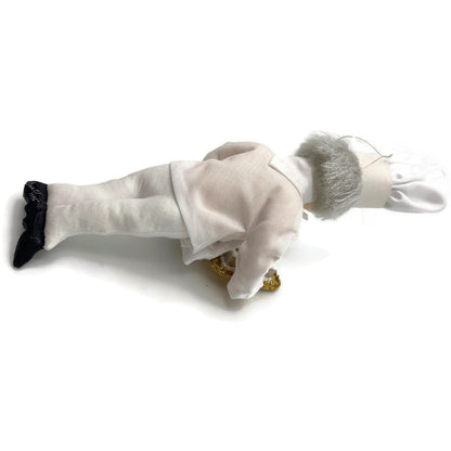 Gladys Boalt Happy Birthday Chef White Fabric Christmas Tree Ornament Signed