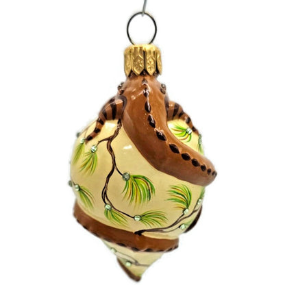Patricia Breen Topping Chameleon Pine Fall Pine Cones Christmas Tree Ornament